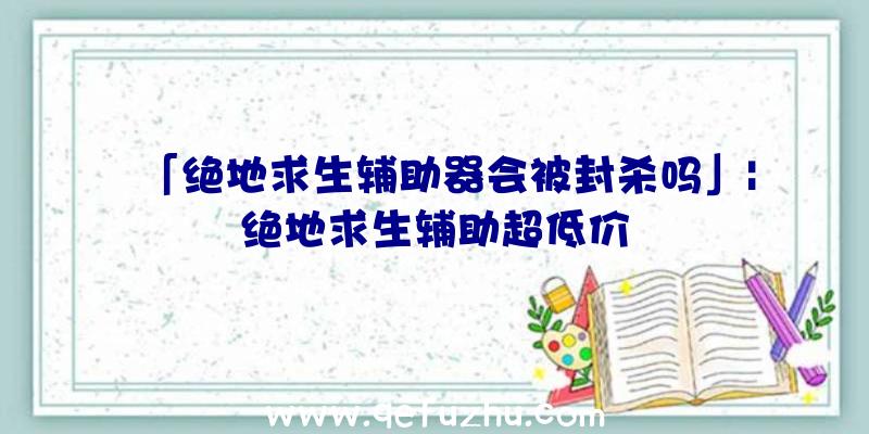 「绝地求生辅助器会被封杀吗」|绝地求生辅助超低价